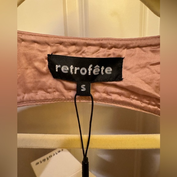 NEW With TAGs RETROFETE Viva Sequin Top in Rose Pink. Small. - Picture 6 of 7